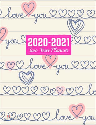 2020-2021 Two Year Planner: Nifty January 1, 2020 to December 31, 2021 ...