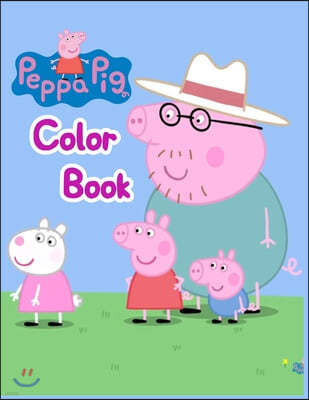 Peppa Pig Color Book: Peppa Pig Color Book, Peppa Pig Coloring Book, Peppa Pig Coloring Books For Kids Ages 2-4. 25 Pages - 8.5" x 11"