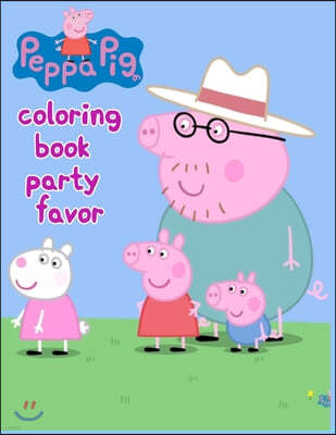 Peppa Pig Coloring Book Party Favor,: Peppa Pig Coloring Book Party Favor, Peppa Pig Coloring Book, Peppa Pig Coloring Books For Kids Ages 2-4. 25 Pag