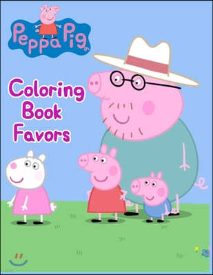 Peppa Pig Coloring Book Favors: Peppa Pig Coloring Book Favors, Peppa Pig Coloring Book, Peppa Pig Coloring Books For Kids Ages 2-4. 25 Pages - 8.5" x