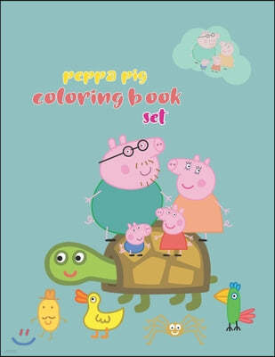 Peppa Pig Coloring Book Set: Peppa Pig Coloring Book Set, Peppa Pig Coloring Book, Peppa Pig Coloring Books For Kids Ages 2-4. 25 Pages - 8.5" x 11