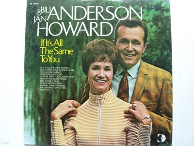 LP(수입) 빌 앤더슨, 얀 하워드 Bill Anderson And Jan Howard: If It's All The Same To You