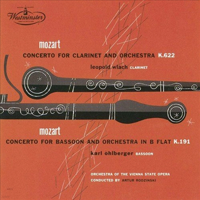 Ʈ: Ŭ󸮳 ְ, ټ ְ (Mozart: Clarinet Concerto, Bassoon Concerto) (Ltd. Ed)(UHQCD)(Ϻ) - Leopold Wlach