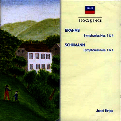 브람스 : 교향곡 1, 4번 & 슈만 : 교향곡 1번 '봄‘, 4번 (Brahms & Schumann : Symphonies Nos. 1 & 4) (2CD, 최초 CD 발매반) - Josef Krips