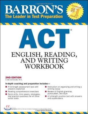 Barron's Act English, Reading and Writing