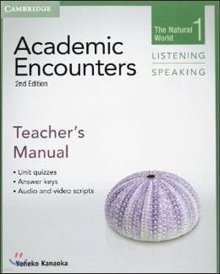 Academic Encounters Level 1 Teacher's Manual Listening and Speaking: The Natural World