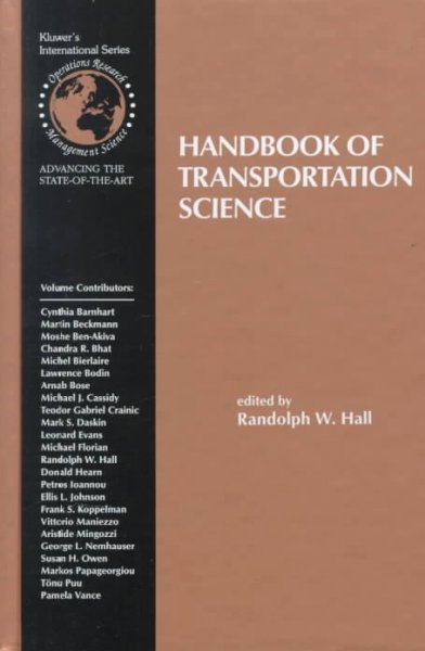 Handbook of Transportation Science