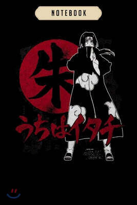 Notebook: Ripple junction naruto shippuden adult unisex itachi symbols ...