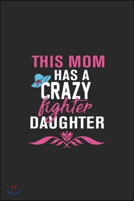 this mom has a crazy fighter daughter: Paperback Book With Prompts About What I Love About Mom/ Mothers Day/ Birthday Gifts From Son/Daughter