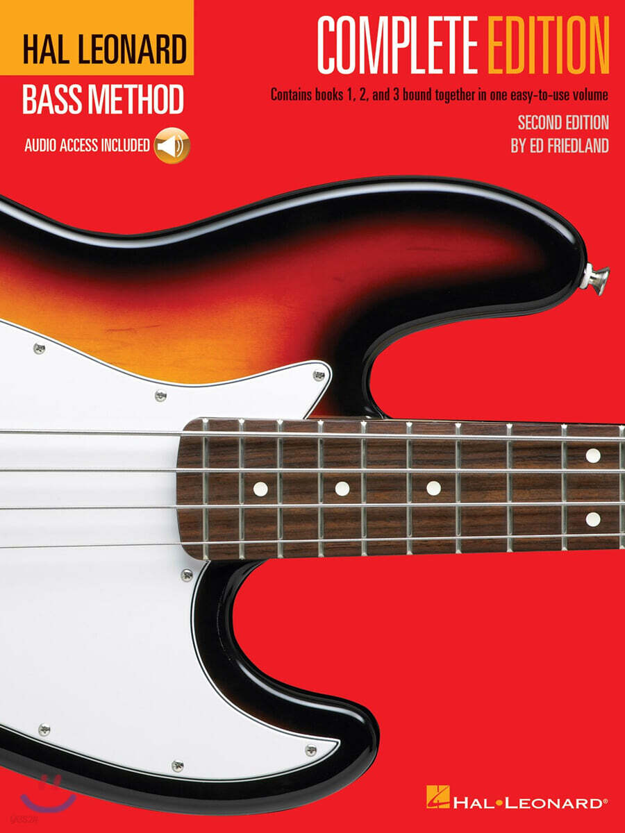 Bass Method: Complete Edition - Books 1, 2 and 3 - 2nd Edition Bass Guitar Instruction Book with Online Audio Hal Leonard Bass Sheet Music Guide Learn