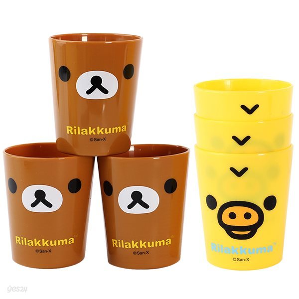 리락쿠마 3P 컵/유아동 양치컵