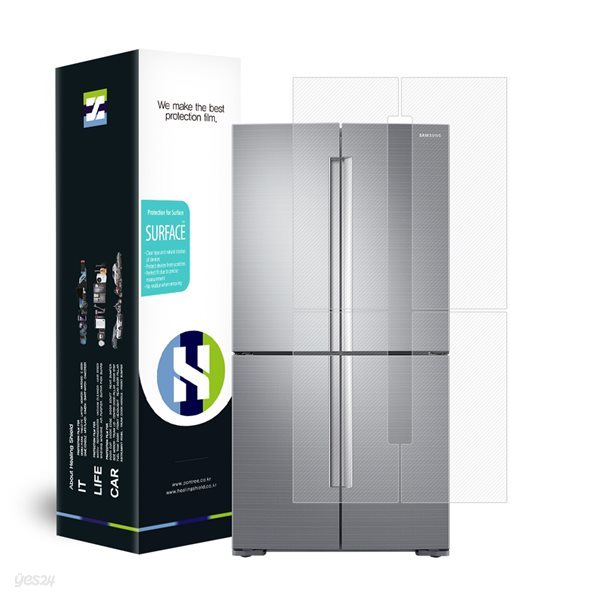 삼성 냉장고 T9000 RF85M91227L 무광 외부보호필름 세트