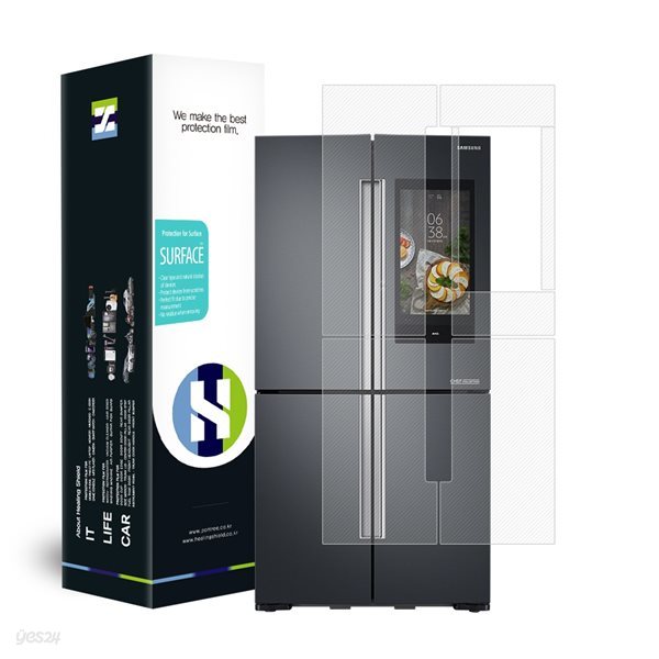 삼성 냉장고 T900 패밀리허브 RF85N95A2SG 무광 외부보호필름 세트