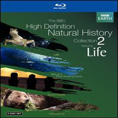 The BBC High-Definition Natural History Collection 2 (Life / Nature's Most Amazing Events / South Pacific / Yellowstone) (ѱ۹ڸ)(9Blu-ray) (2013)