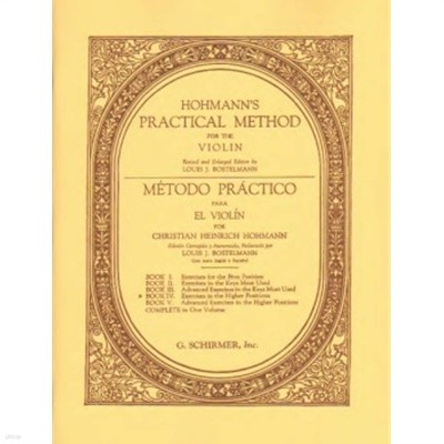 Hohmann  Practical Method for the Violin  Book 4