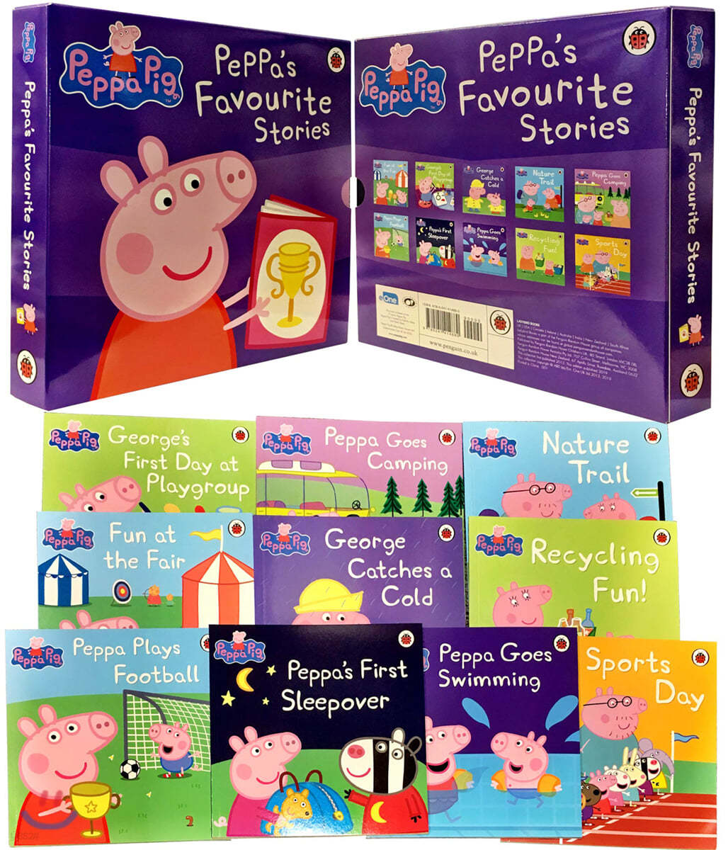페파피그의 일상 생활 원서 페이퍼백 10권 박스 세트 Peppa Pig Favourite Stories 10 Books Boxed Set