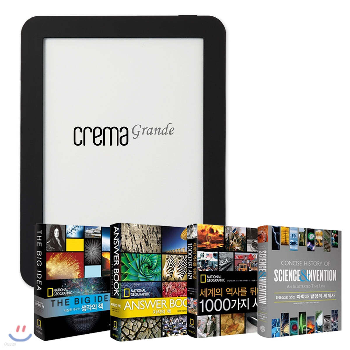 예스24 크레마 그랑데 (crema grande) : 블랙 + [[에디션] New 내셔널지오그래픽 세상의 모든 지식 4종] eBook 세트