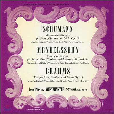 Leopold Wlach  / ൨ / : Ŭ󸮳 ҳŸ (Schumann / Mendelssohn / Brahms: Clarinet Sonatas)