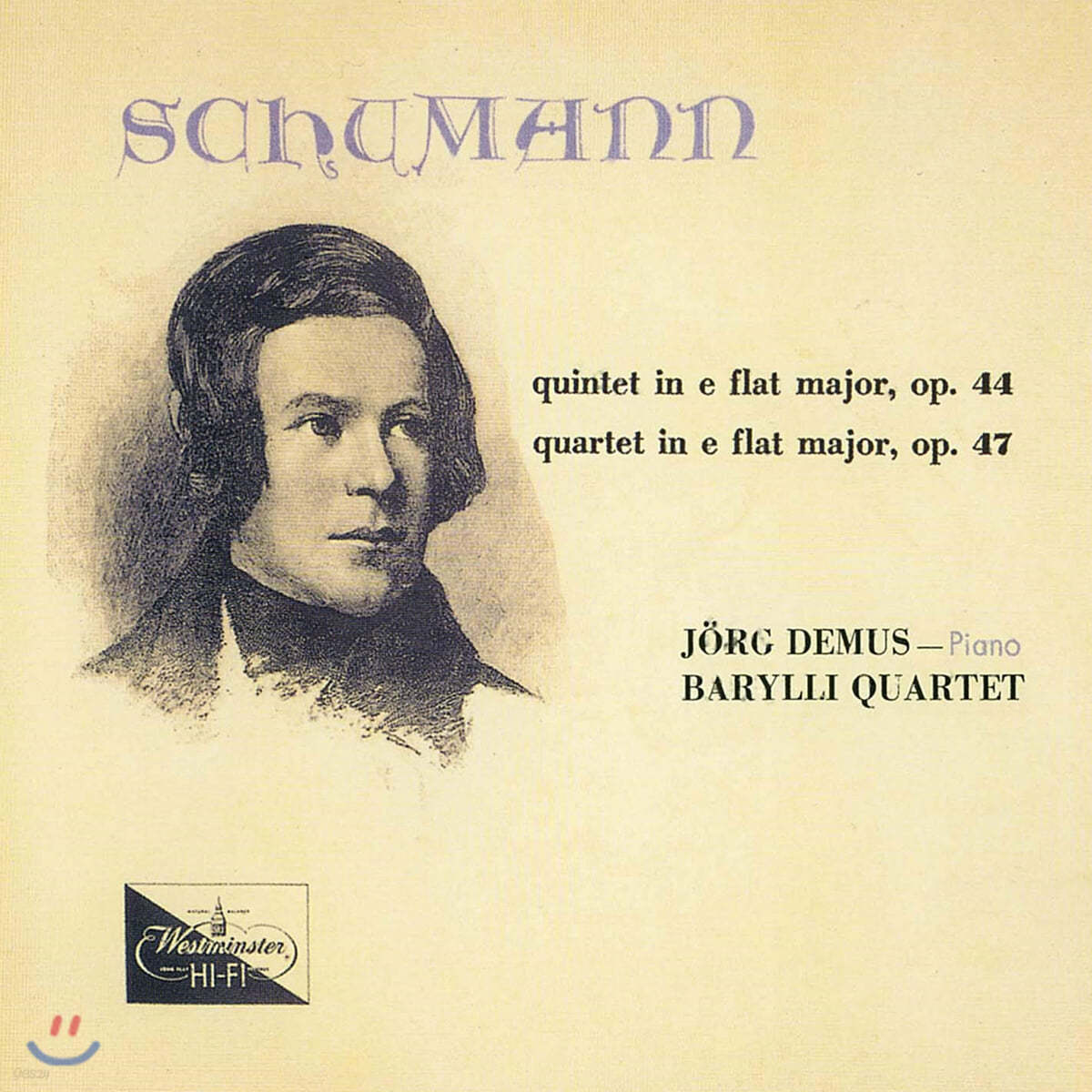 Jorg Demus / Barylli Quartet 슈만 : 피아노 4중주, 5중주 (Schumann: Piano Quintet In Op.44, Quartet Op.47 )