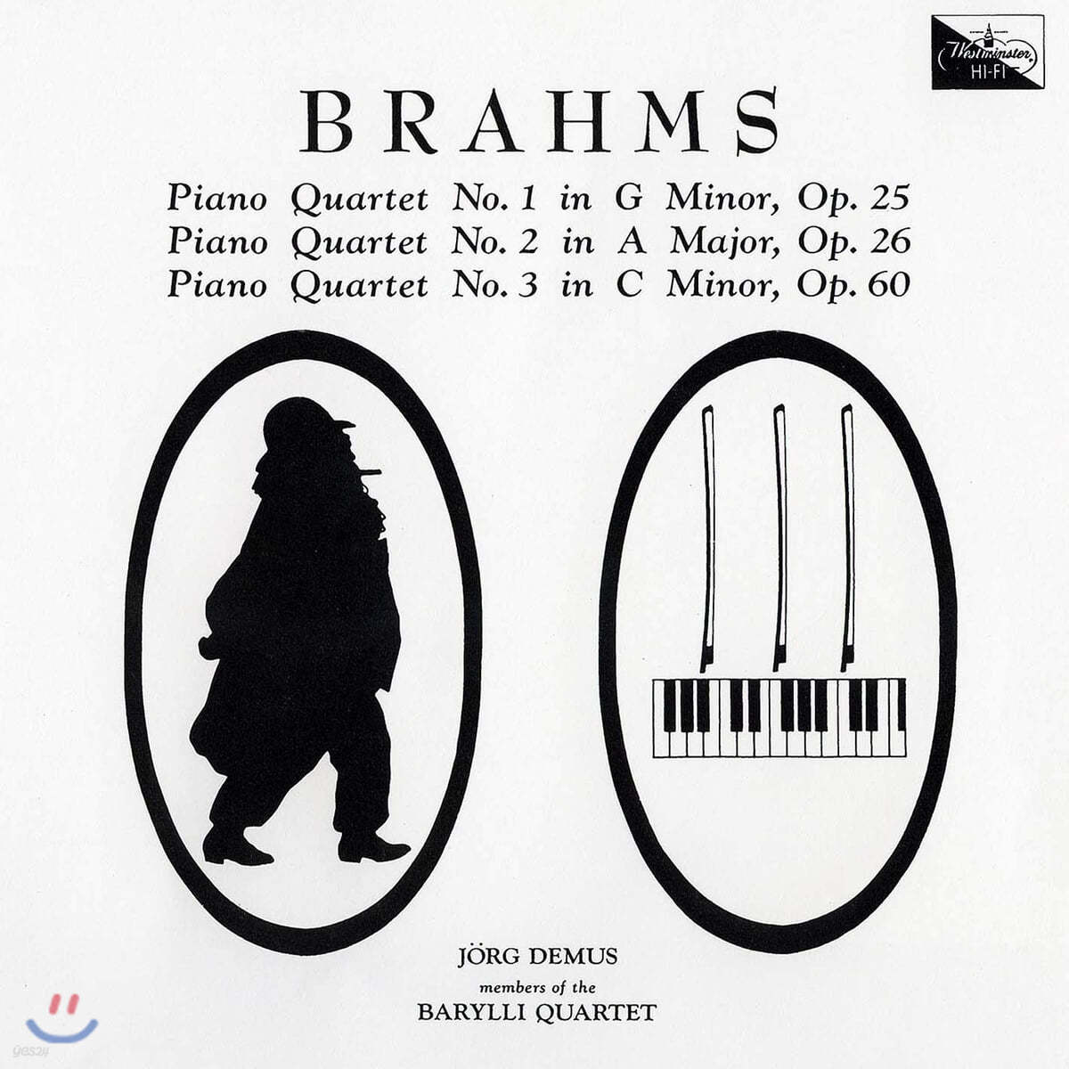 Jorg Demus / Barylli Quartet 브람스: 피아노 4중주 (Brahms: Piano Quartets Nos.1, 2, 3)