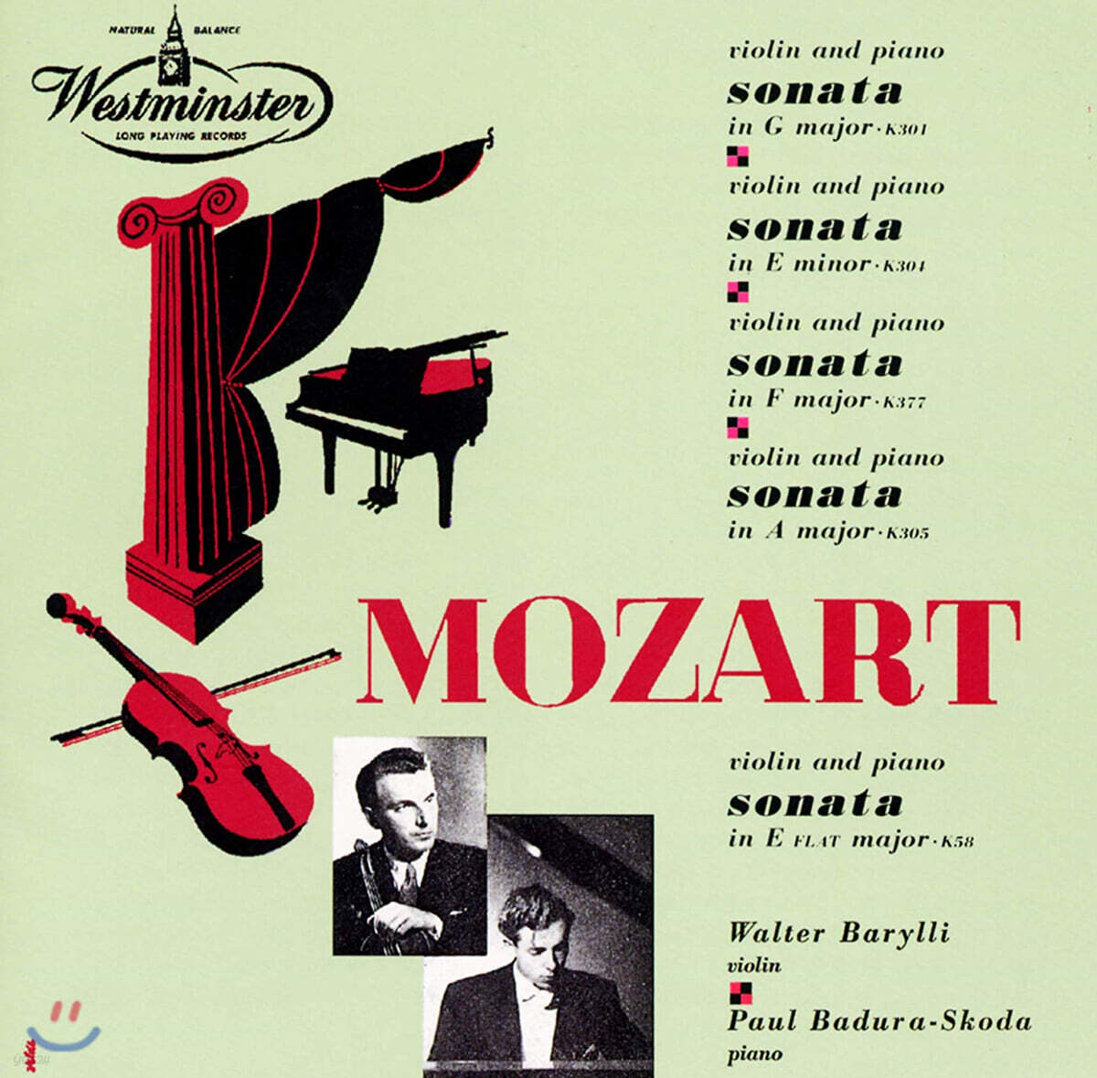Walter Barylli / Paul Badura-Skoda 모차르트: 바이올린 소나타 (Mozart: Violin Sonatas 301 / 304 / 377 / 305 / 58)