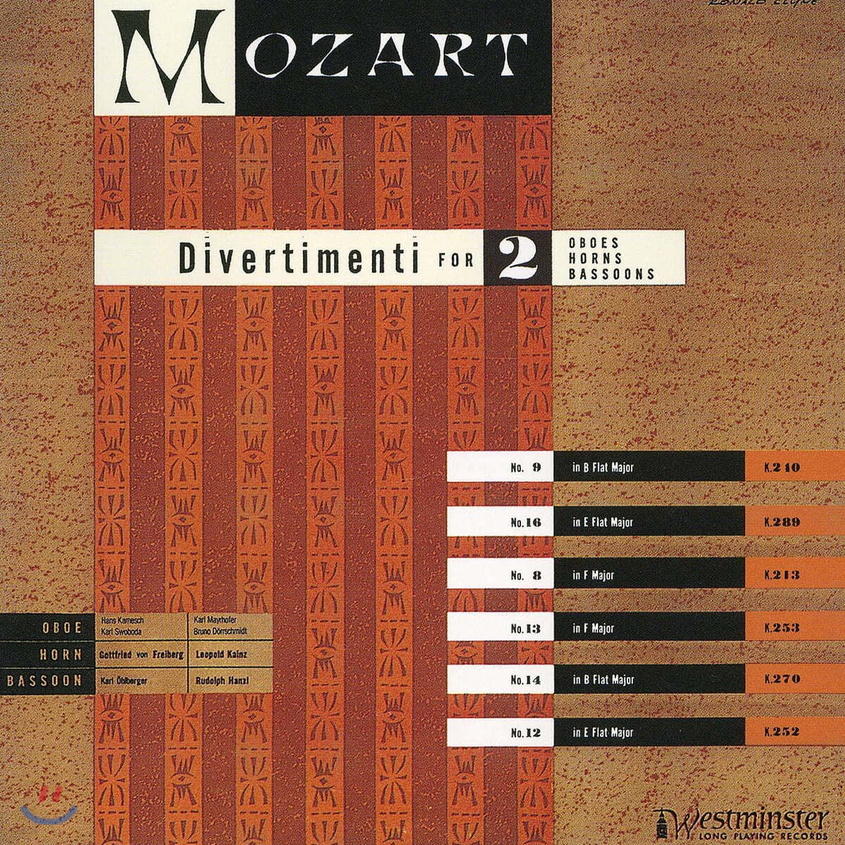 Vienna Philharmonic Wind Group 모차르트: 디베르티멘토 8, 9, 12-14, 16번 (Mozart: Divertimenti K.240, 289, 213, 253, 270, 252)