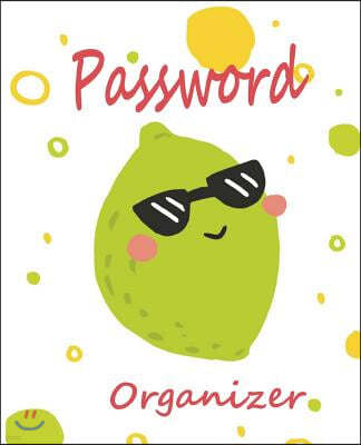 Password organizer: Password keeper book, 7.5x9.25" 120 pages, 2 entries per page, big column to write all necessary in one place. This bo