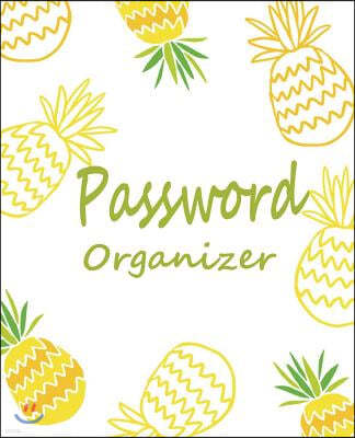 Password organizer: Password keeper book, 7.5x9.25" 120 pages, 2 entries per page, big column to write all necessary in one place. This bo