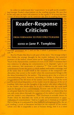 Reader-Response Criticism: From Formalism to Post-Structuralism