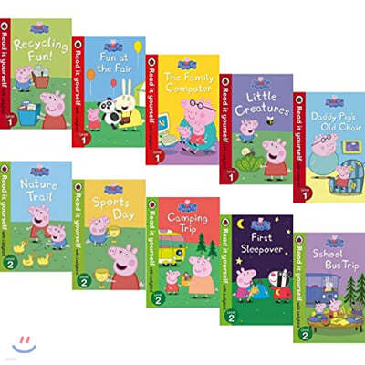 Ǳ RIY ̵  10 Ʈ Peppa Pig Read it Yourself with Ladybird Collection 10 Books Set
