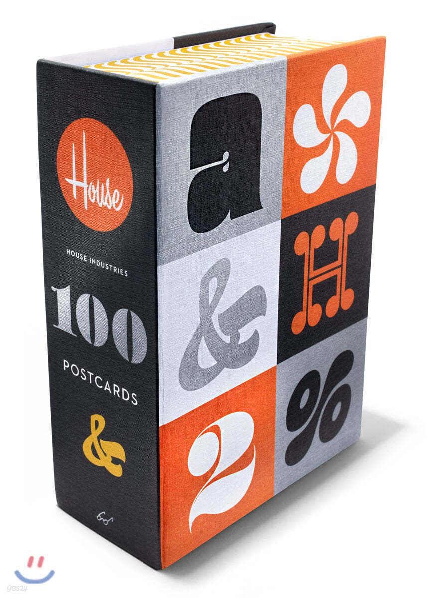 House Industries 100 Postcards 하우스 인더스트리 디자인 스튜디오 폰트 컬렉션 엽서 100종 박스 세트