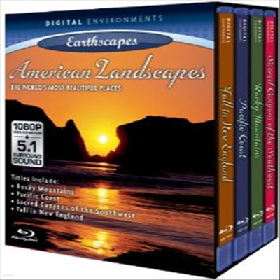 Living Landscapes: American Landscapes (̱ ǳ) (ѱ۹ڸ)(4Blu-ray) (2010)