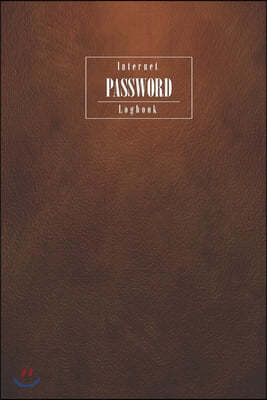 Password Book: Internet Address and Password Logbook to Protect and Remember Usernames and Passwords-6X9 Inch.