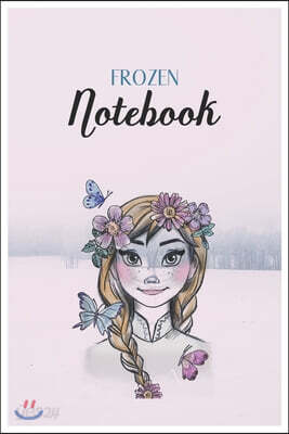 Frozen Notebook: Disney Frozen 2 Salamander In My Element Bold Text Disney Frozen Blank Ruled Elsa Princess Frozen Notebook for Girls w
