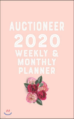 auctioneer 2020 Monthly Weekly Planner auctioneer Occupation Planner A beautiful: Planner 2020 / Planner Book Gift, 100 Pages, 5 x 8 inches, auctionee