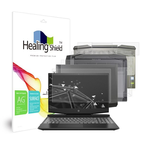 HP 파빌리온 게이밍 15-dk0165tx 저반사 지문방지 액정보호필름1매 외부3종 세트