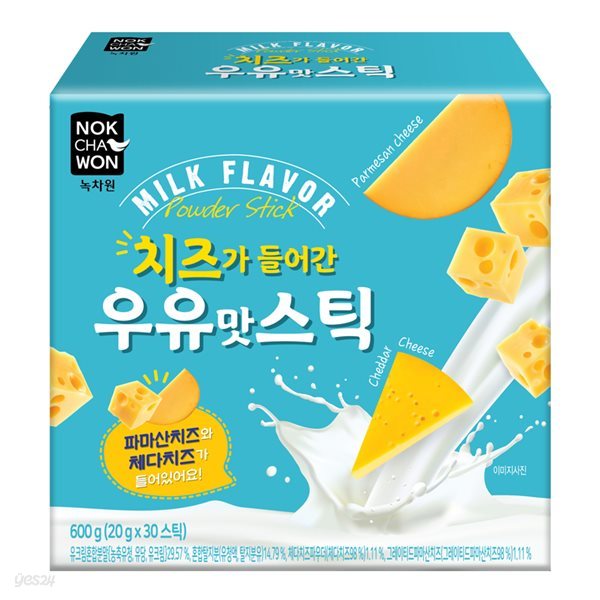 [녹차원] 치즈가 들어간 우유맛스틱 30ST(분말차)