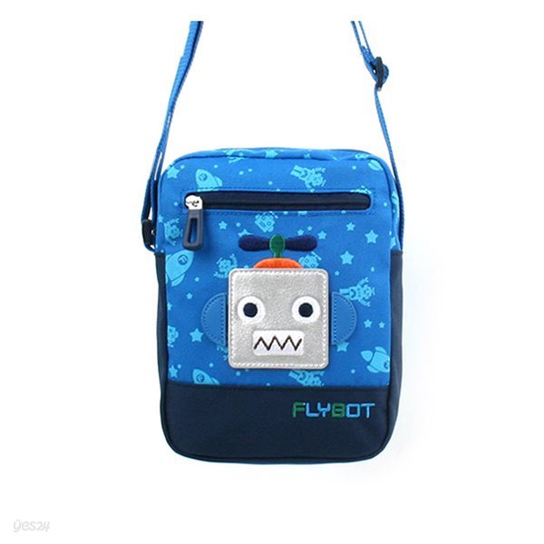 플라이봇스페이스크로스백 파란 로봇 로보트 가방