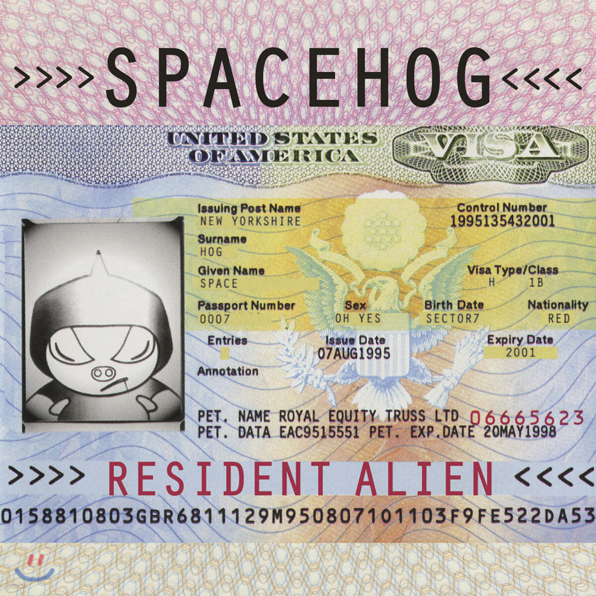 Spacehog (스페이스호그) - Resident Alien [크림 핑크 스플래터 컬러 2LP]