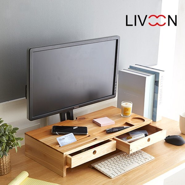 리브온(LIVOON) 세드 수납 모니터 받침대