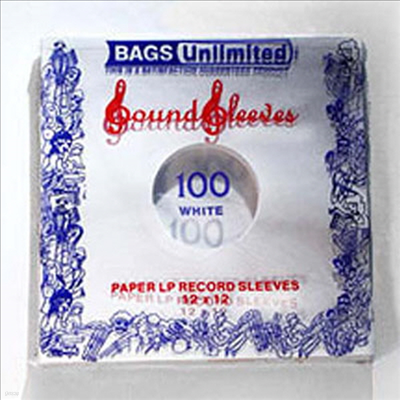 Bags Unlimited - S12WR 12" White Paper Inner Sleeve-100 CT(LPĿ)