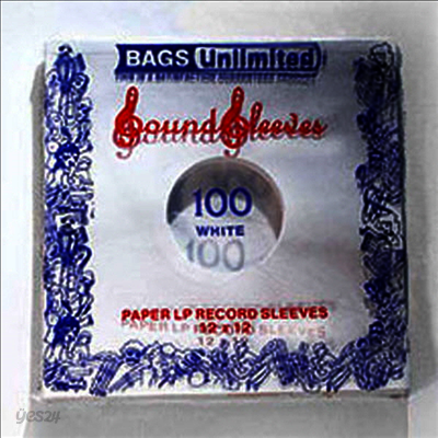 Bags Unlimited - S12WR 12" White Paper Inner Sleeve-100 CT(LP커버)