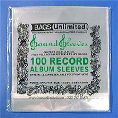 Bags Unlimited - SLPS3R Poly Reasealable Album Sleeves-100 CT(LPĿ)