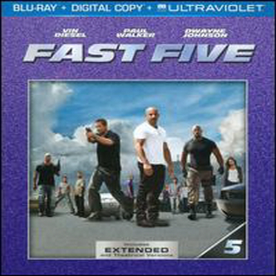 Fast Five (г : 𸮹Ƽ) (ѱ۹ڸ)(Blu-ray) (2011)