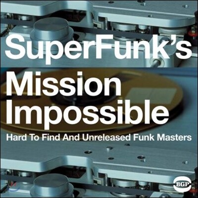 Various — ACE 레코드 펑크 음악 모음집 (Super Funk's Mission Impossible) 앨범 커버