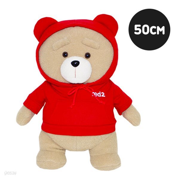 19곰테드 인형 후드티 2.0 레드-50cm