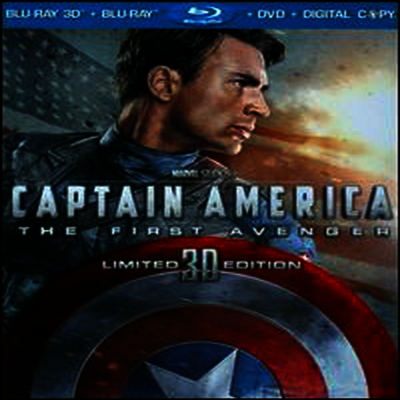 Captain America: The First Avenger (퍼스트 어벤져) (한글무자막)(Three-Disc Combo: Blu-ray 3D+Blu-ray+DVD+Digital Copy) (2011)