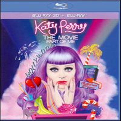 Katy Perry: The Movie - Part of Me 3D (Ƽ 丮: Ʈ   3D) (ѱ۹ڸ)(Blu-ray 3D+Blu-ray) (2013) (3-D)