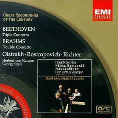 베토벤 : 삼중 협주곡, 브람스 : 이중 협주곡 (Beethoven : Triple Concerto Op.56, Brahms : Double Concerto Op.102) - David Oistrakh