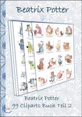 Beatrix Potter 99 Cliparts Buch Teil 2 ( Peter Hase )